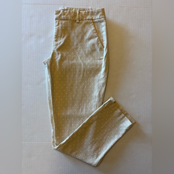 Tommy Hilfiger tan white polka dots pants size 6 - Picture 1 of 8